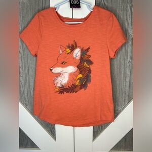 D13.14 SO Girls Fox Tee Orange Fall Autumn